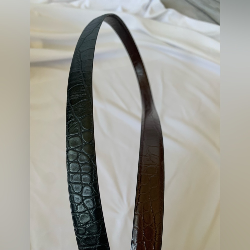 Reversible Belt With Snake Skin Pattern - image 2